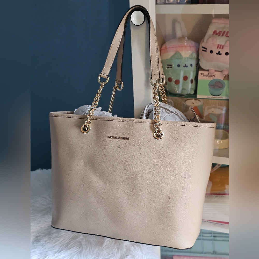 Michael Kors Women's Oversized Purse Beige
